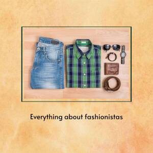 Flat lay of a men's outfit including jeans, shirt, sunglasses, watch, wallet and belt.
