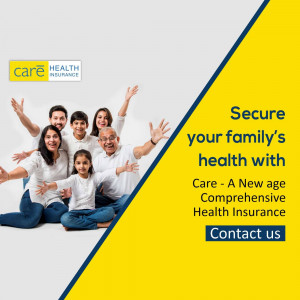 Care Health Insurance - Family Health Security Advertisement For Pinterest