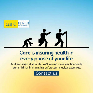 Care Health Insurance - Life Stage Coverage Social Media Post For Telegram