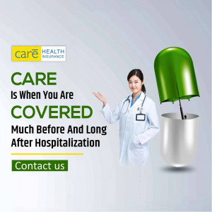 Care Health Insurance - Coverage Beyond Hospitalization Banner For Twitter