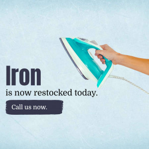 Iron Restocked - Shop Now! Promotional Banner For Twitter