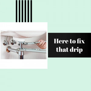 A plumber fixing a leaky pipe under a sink.
