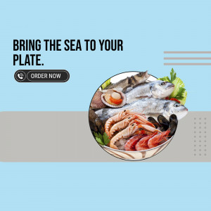 Fresh Seafood Delivery Business Poster For Pinterest