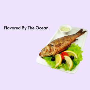 Flavored By The Ocean - Grilled Fish Design For Threads