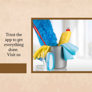Cleaning Services Advertisement Business Poster For Telegram