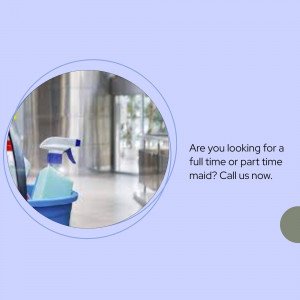 Professional Maid Service Branding Post For Telegram