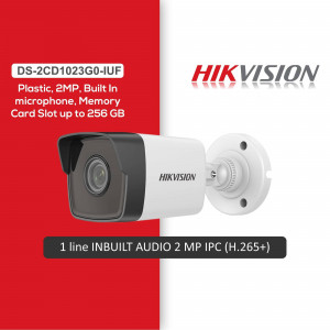 Hikvision DS-2CD1023G0-IUF 2MP IPC Security Camera with Built-in Microphone