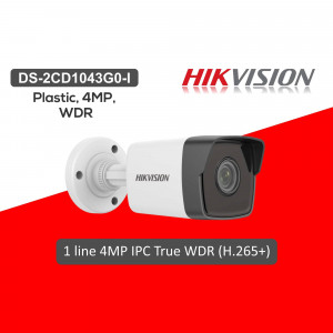 Hikvision DS-2CD1043G0-I 4MP Plastic WDR Security Camera