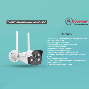 Trueview 4G IP Camera with WiFi and Motion Detection
