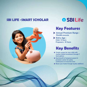 SBI Life - Smart Scholar Plan Marketing Image For Instagram