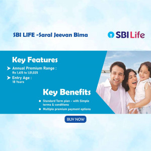 SBI Life - Saral Jeevan Bima Insurance Plan Flyer For LinkedIn