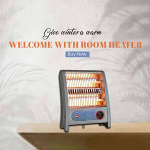 Room Heater - Stay Warm This Winter Poster For Google Business Profile