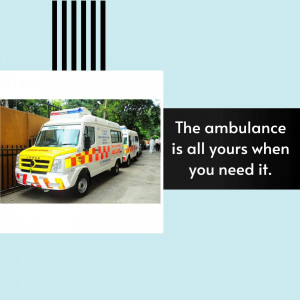 A row of white ambulances with red and blue stripes parked on a street.