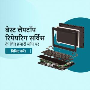 Laptop Repair Service Flyer For Facebook