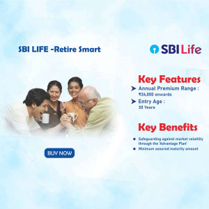 SBI Life - Retire Smart Insurance Plan Marketing Image For Telegram