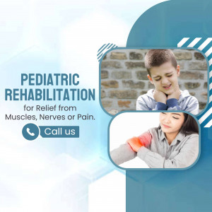 Image depicting pediatric rehabilitation for muscle, nerve, or pain relief.