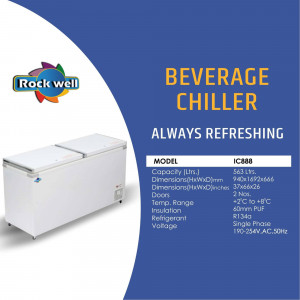 Rockwell IC888 Beverage Chiller with specifications