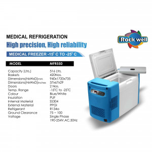 Rockwell MFR550 Medical Freezer - High Precision Refrigeration