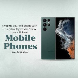 Image of a Samsung Galaxy S23 Ultra phone with promotional text about upgrading old phones.