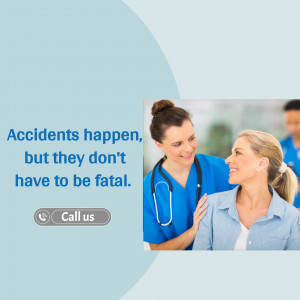 Doctor comforting a patient after an accident