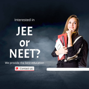 Student contemplating between JEE and NEET exams