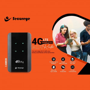 Secureye 4G LTE MiFi Router with people using devices