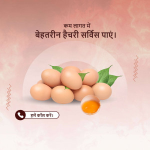 Image of eggs with a cracked egg showing the yolk, promoting affordable hatchery services.