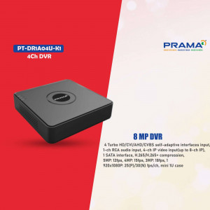 PRAMA 4Ch DVR - PT-DRIa04U-K1 Marketing Image For Telegram