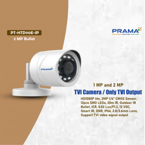 Prama 2MP Bullet Camera - PT-HTD110E-IP Flyer For Threads
