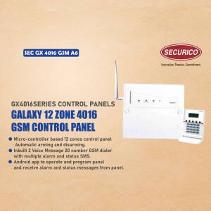 Securico Galaxy 12 Zone 4016 GSM Control Panel Advertisement For Twitter