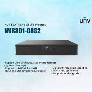 UNV NVR301-08S2 Network Video Recorder Template For Instagram