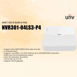 UNV NVR301-04LS3-P4 Network Video Recorder Promotional Banner For Threads