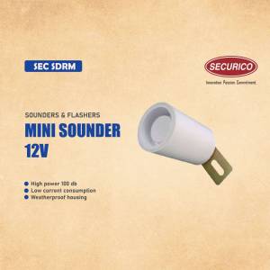 Securico Mini Sounder 12V - High power sounder and flasher
