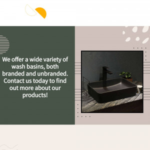 A stylish black wash basin with a matte black faucet, displayed on a wooden surface.