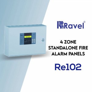 Ravel Re102 4 Zone Standalone Fire Alarm Panel