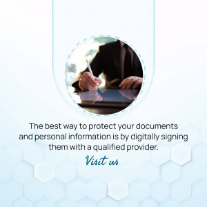Person digitally signing a document on a tablet