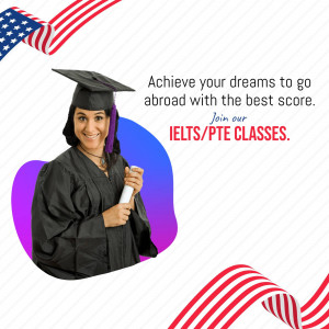 Study Abroad With Top IELTS/PTE Scores Marketing Image For WhatsApp