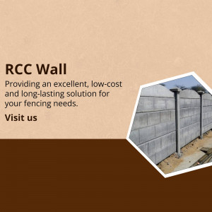 Image of an RCC wall with text promoting its durability and cost-effectiveness.