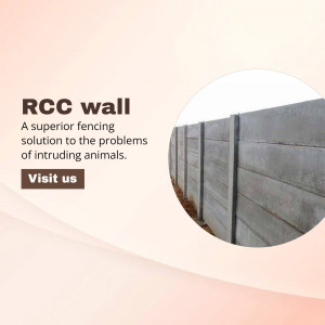 RCC wall fencing for animal intrusion prevention