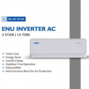 Blue Star ENU Inverter AC - 3 Star, 1.5 Ton Artwork For LinkedIn