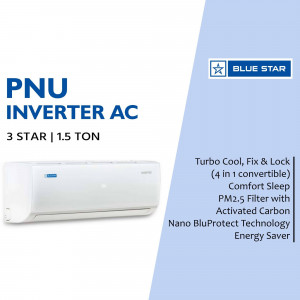 Blue Star PNU Inverter AC - 3 Star, 1.5 Ton Design For WhatsApp