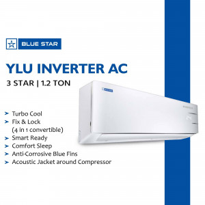 Blue Star YLU Inverter AC - 3 Star, 1.2 Ton Artwork For Twitter