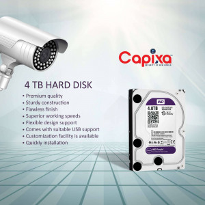 Capixa 4TB Hard Disk with Security Camera
