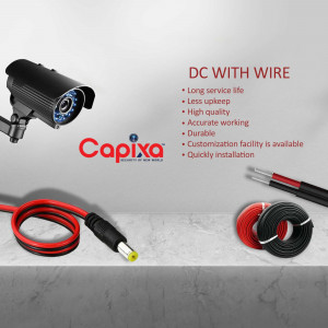 Capixa DC camera with red and black wire