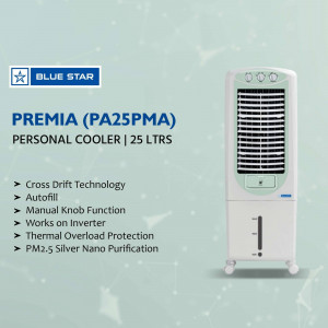 Blue Star Premia PA25PMA 25 Litre Personal Cooler with features