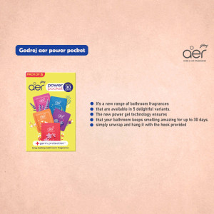 Godrej Aer Power Pocket - Bathroom Fragrance Marketing Image For Twitter