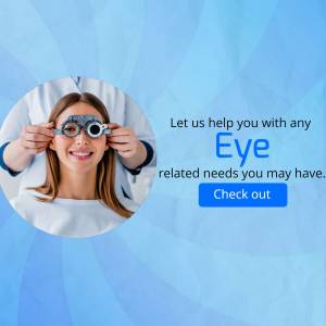 Woman having her eyes examined by an optometrist