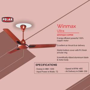 Polar Winmax Ultra Copper Ceiling Fan Template For Instagram