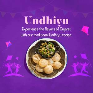 Undhiyu dish with traditional Gujarati food items