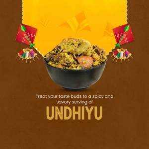 Close-up of a bowl of Undhiyu, a traditional Gujarati mixed vegetable dish.